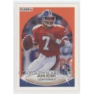 com John Elway 1990 Fleer Football Trading Card # 21   Denver Broncos 