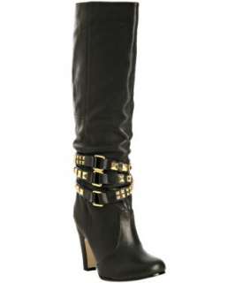Dolce Vita DV by Dolce Vita black leather Wren studded tall boots 