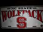 north carolina state wolfpack license plates new never used returns