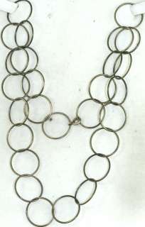 VTG HAND WROUGHT STERLING SILVER CIRCLE NECKLACE  