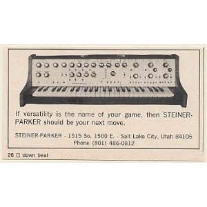  1976 Steiner Parker Synthesizer Keyboard Print Ad (Music 