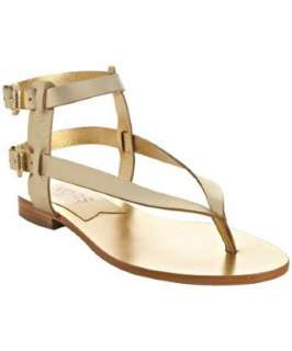 KORS Michael Kors gold leather Scorpion gladiator sandals   