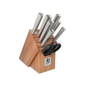   Piece Knife Block Set w/ Bamboo Block 