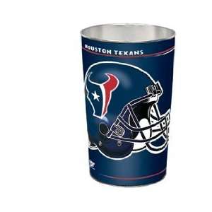   Houston Texans Waste Paper Trash Can   NFL Trash Cans