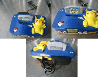 Nintendo 64 Pikachu Pokemon Blue & Yellow Console (NTSC) 045496850883 