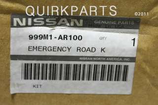   rogue emergency road kit original equipment genuine nissan part number