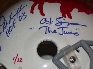 OJ Simpson Electric Co. Buffalo Bills Autograph Riddell F/S PROLINE TB 