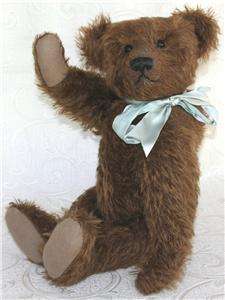 Antique~vntg LARGE 20~Steiff Teddy Bear brown mohair~Shoe button eyes 