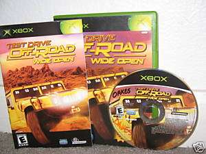 TEST DRIVE OFF ROAD WIDE OPEN W/BOX & MANUAL  XBox game 742725226432 