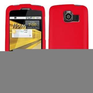 LG LS670 Optimus S, U & V Rubberized Red Case Cover Protector + LCD 