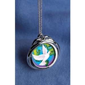   Peace Spnner Pendant with Colorized Walking Liberty Silver Half Dollar