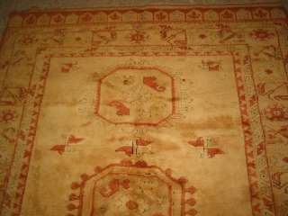 Vintage Oushak Hand Knotted Turkish Rug B 7396  