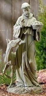 25.5 ST. FRANCIS with HORSE Outdoor Garden Statue NIB 089945355383 