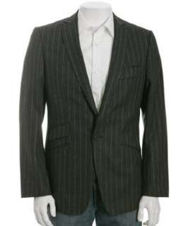 Ted Baker charcoal striped Scanned 1 button blazer   up to 