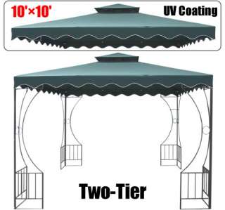 New Replacement Garden Patio Canopy Gazebo Top Cover 10x10 UV 