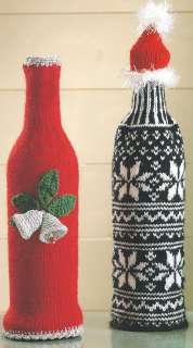 Wine Bottle Covers ♦2 Patterns/Knit/Crochet/♥GORGEOUS  