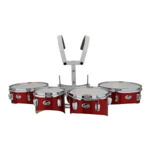  Astro Marching MRQ RD 4 Piece Quad Tom Set with Carrier 