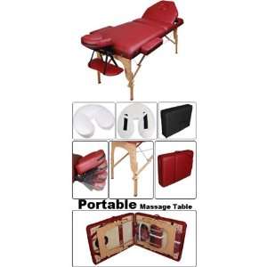   section Burgundy Portable Massage Table
