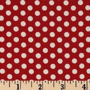   No Girls Allowed Dots Red Fabric By The Yard Arts, Crafts & Sewing