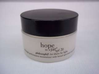 Philosophy  hope in a jar  daily high performance moisturizer  