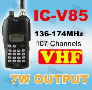 NEW ICOM 2 way radio IC V85 Walkie Talkies VHF(136 174MHz) Two way 