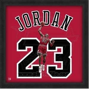  Michael Jordan Chicago Bulls 20x20 Framed Uniframe Jersey 