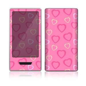  Microsoft Zune HD Decal Skin   Pink Hearts Everything 