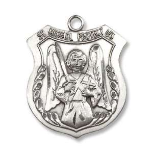  Sterling Silver St. Michael the Archangel Pendant Stainless Silver 