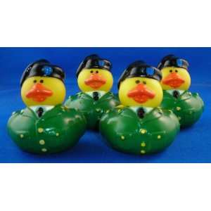 Four (4) Army Rubber Duckies [Toy] 