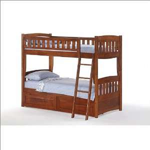   Twin New Energy Spice Cherry Twin Over Twin Bunk Bed