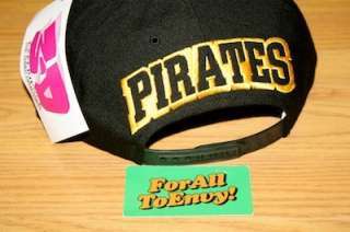 Vintage Pittsburgh Pirates big logo snapback hat NWT  