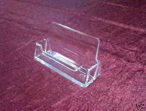 Clear plastic business card display holder (singles)  