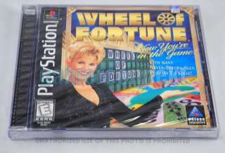 Wheel of Fortune for PS1 Playstation PSX Brand New Factory Sealed Rare 