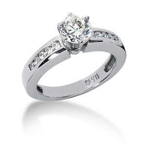   2.75 CT TW Moissanite Engagement Ring/14kt white gold Jewelry