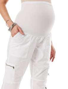 PEA IN THE POD MATERNITY small SEXY WHITE CONVERTIBLE PANTS  