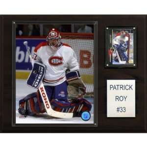 NHL Patrick Roy Montreal Canadiens Player Plaque 