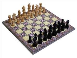 Brand New Unique Wooden Table Chess Board Game Set  