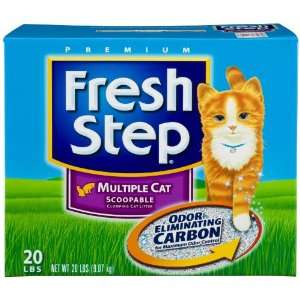 Fresh Step Scoopable Cat Litter, Multiple Cat, 20 Pound Box
