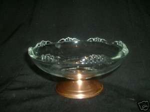 Princess House Copper Crystal Candy Bowl  