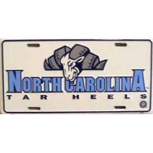   of North Carolina Tar Heels NCAA Tin License Plate