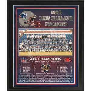  New England Patriots 1996 Healy Plaque