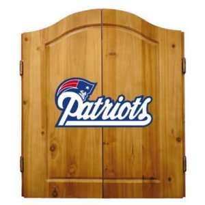 New England Patriots NFL Dart Cabinet and Dartboard Set by Imperial 