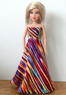 Doll Clothes handmade Barbie or LIV Rainbow Dress  
