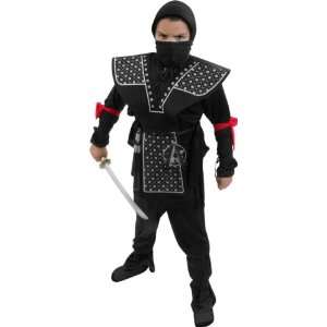  Kids Black Ninja Dress Up Costume & Accessory Kit Toys & Games