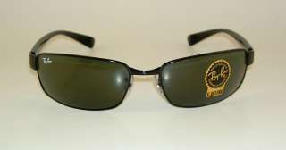 New RAY BAN Sunglasses Black Frame RB 3364 002 G 15 Glass Lenses 62mm 