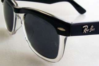 RAY BAN WAYFARER Sunglasses RB 2143 919 Clear Black Medium NEW 