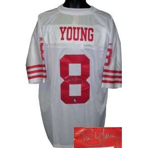   49ers Vintage Reebok White Jersey  Young Hologram Sports Collectibles