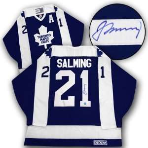   SALMING Toronto Maple Leafs SIGNED Vintage Jersey Sports Collectibles