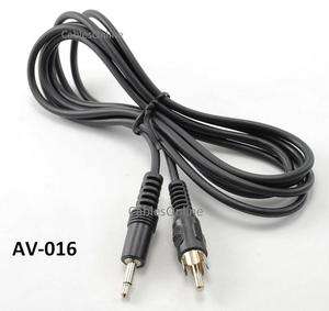 6ft 3.5mm Mono Mini Jack Plug to Single RCA Plug AV Cable / Cord, AV 