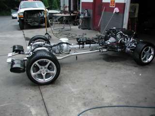 01 Corvette C5 Rolling Drivetrain Chassis LS1 with Auto Transmission 